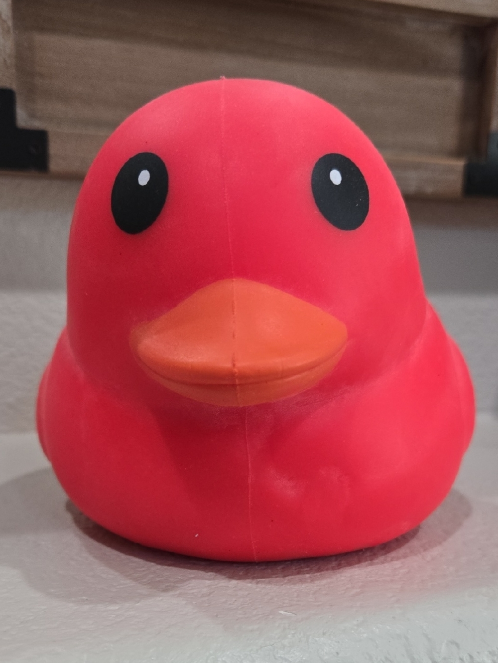Sunny Days Squeezy Red Duck Fidget Toy